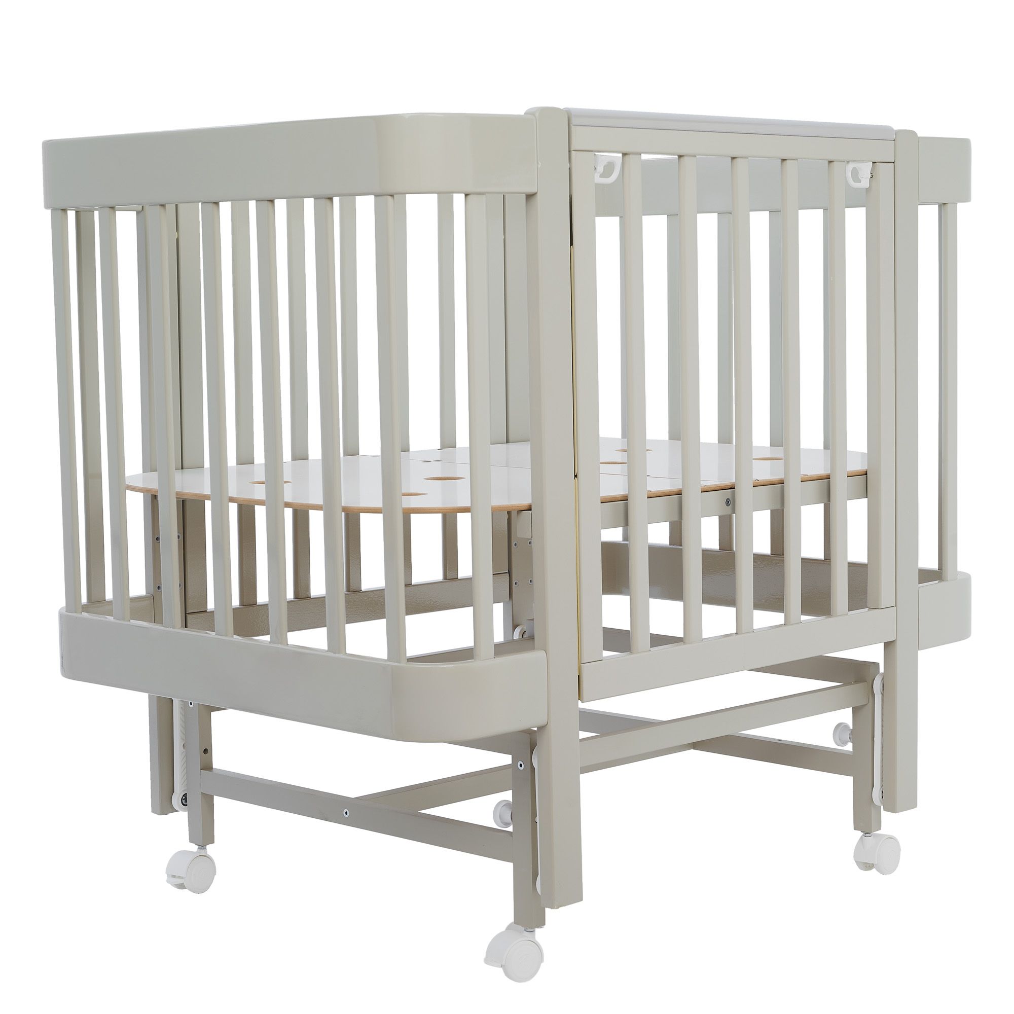 Кровать детская Pituso Mirelle, продольный маятник, Капучино