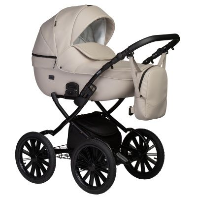 Коляска Indigo Mio Eco Plus 14" 2 в 1, 02, св.бежевая кожа