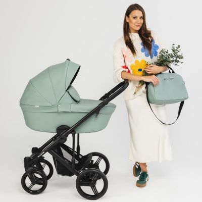 Коляска Bebetto Magnum LIGHT PRO 2 в 1, (экокожа) 02 CZA