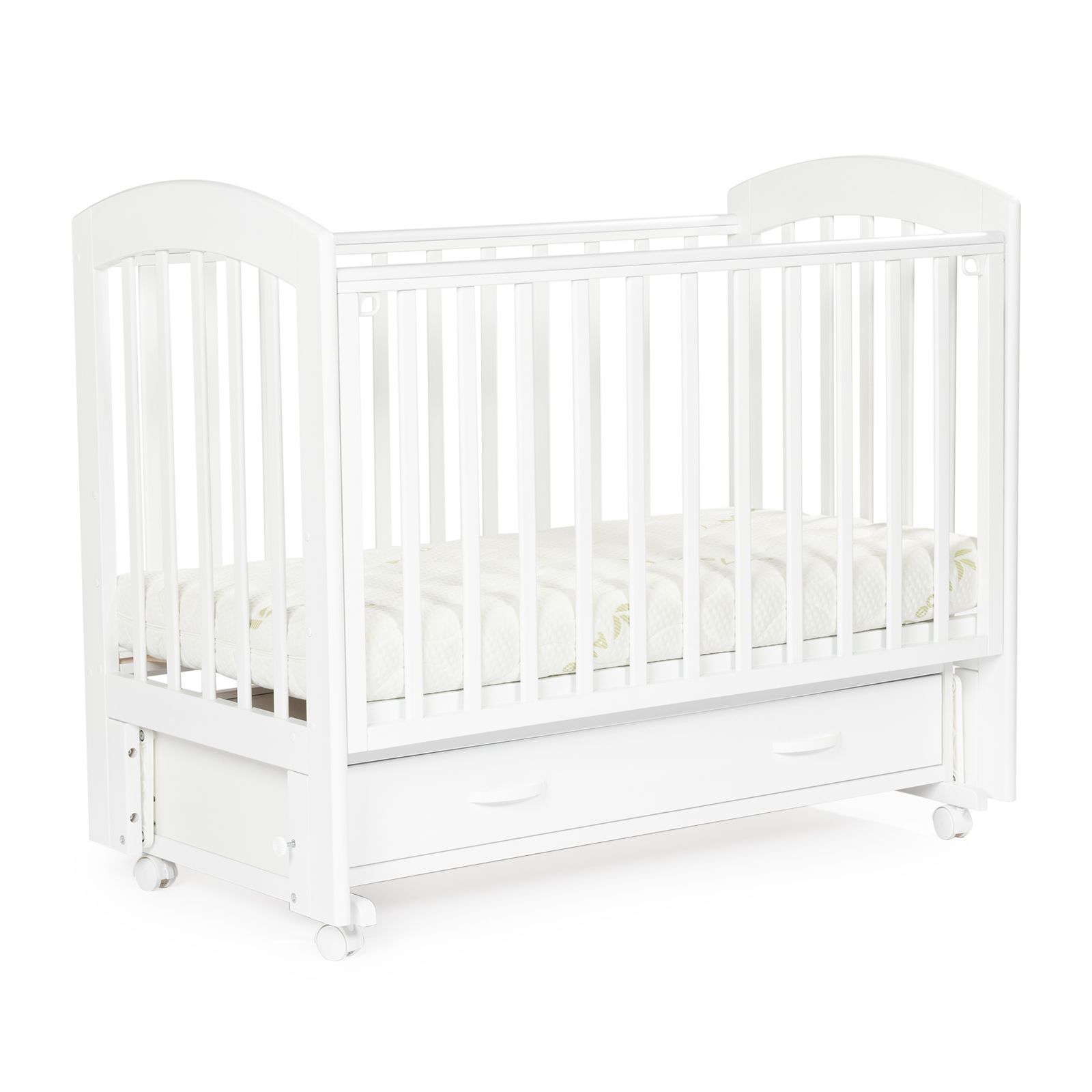 Кровать детская Bebizaro Regency, White, Маятник универсальный с ящиком