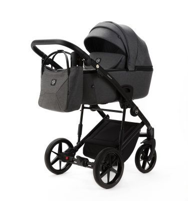 Коляска Adamex Mobi New 2 в 1, MN-TK57, темно-серый