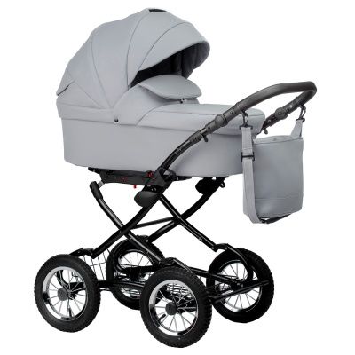 Коляска Indigo Barbara Eco Classic 2 в 1, Be 04, св.серая кожа
