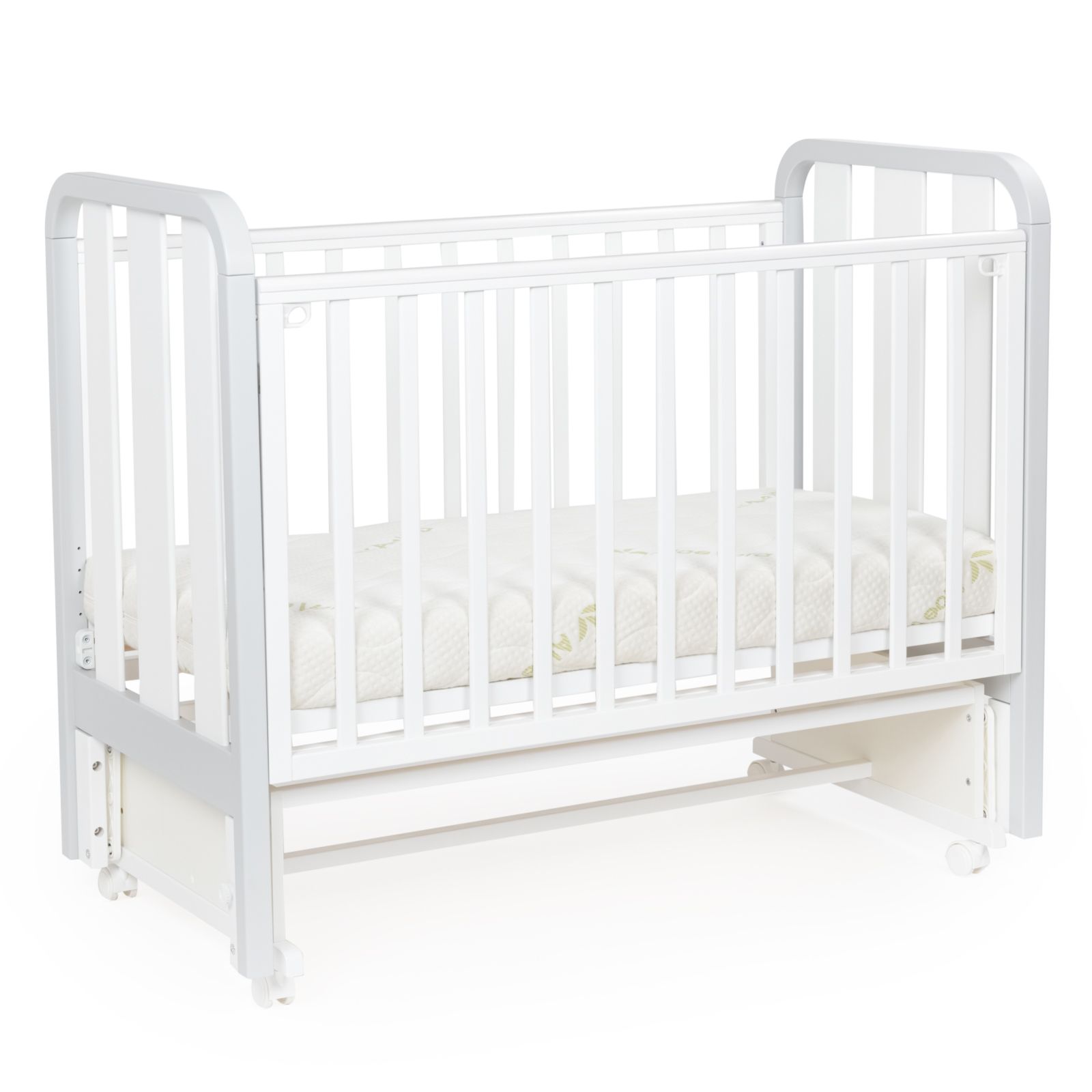 Кровать детская Bebizaro Heirloom маятник универсальный, White/gray