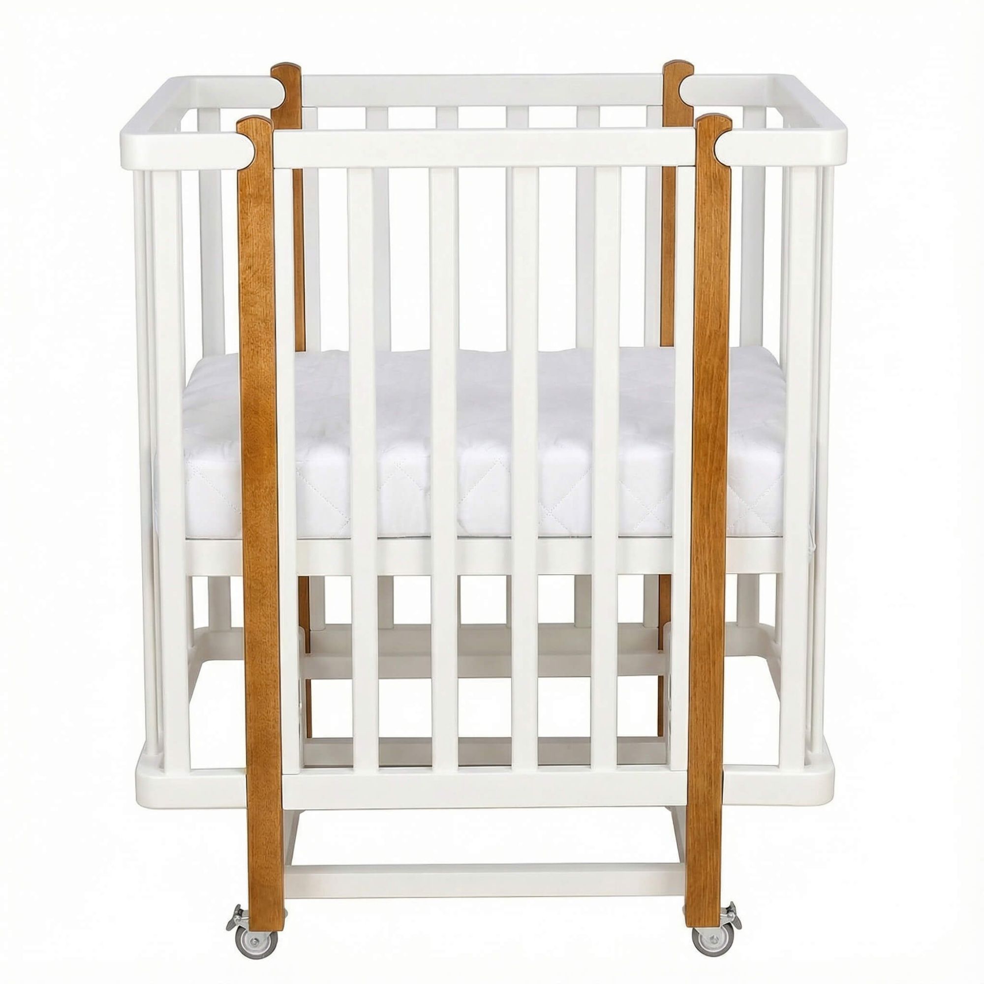 Кровать детская Polini kids Simple 355 трансформер, Белый-Дуб крафт золотой