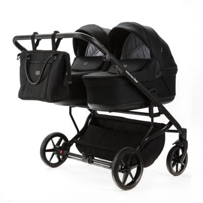 Коляска для двойни Adamex Leo Duo 3 в 1, DUO-TK53, черный