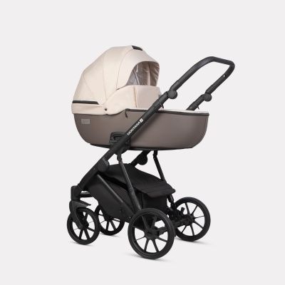 Коляска Riko Basic Montana X Plus 3 в 1, 43 Mocca (коричневый-бежевый)